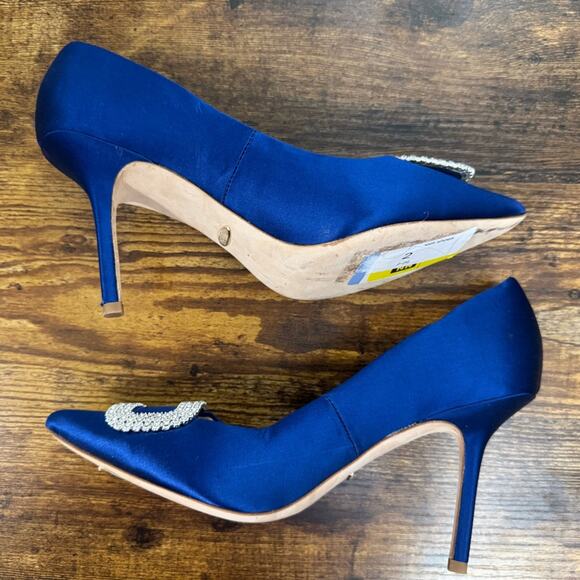 Badgley Mischka Collection Cher Crystal Embellished Pump Size 7 - Picture 9 of 12